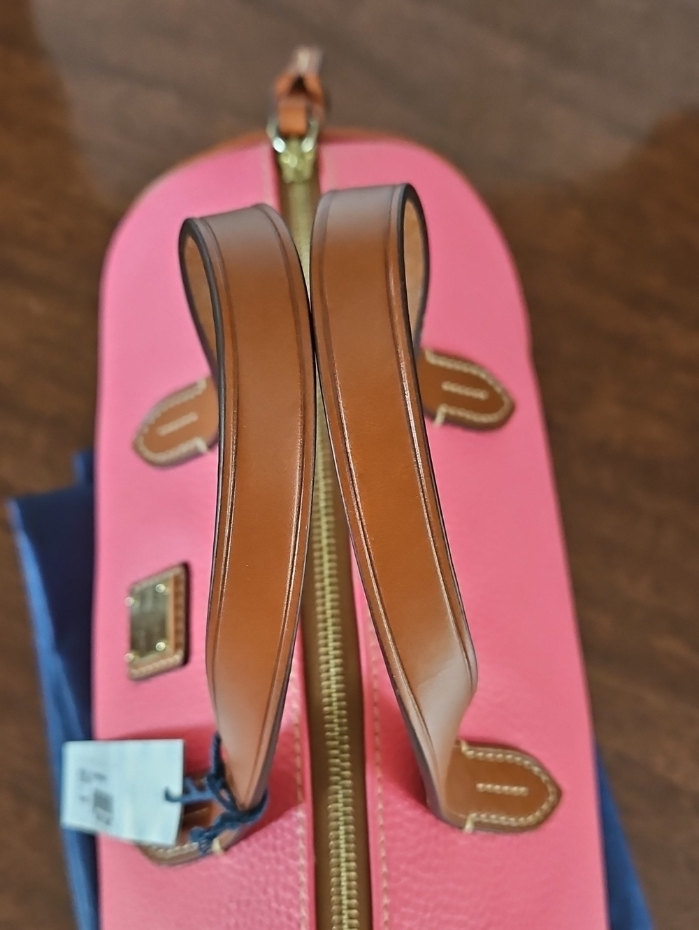 Dooney & Bourke Light Pink Olivia Leather Satchel Bag - Picture 12 of 16